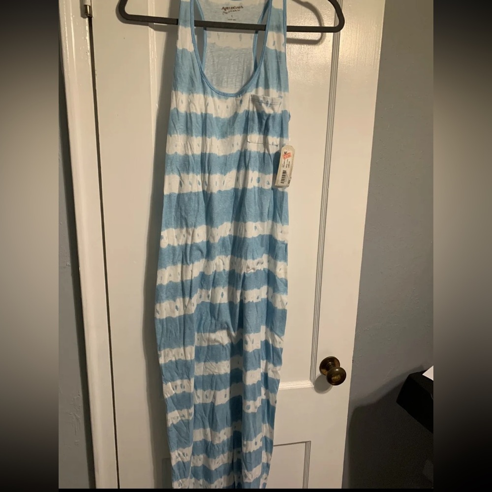 NWT Arizona Jeans Maxi Dress Large Royal Turqoise